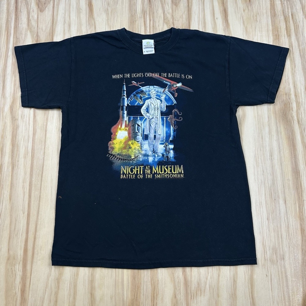 Night At The Museum Battle Of The Smithsonian Movie T-Shirt Size M 2009 Black